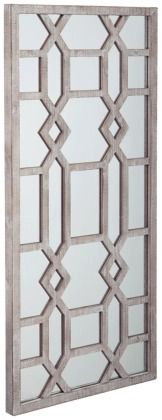 Signature Design by Ashley® Leora Antique Gray Accent Mirror-2