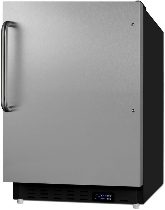 Summit® 20" 2.7 Cu. Ft. Stainless Steel Built In Undercounter Freezer-3