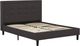 Primo™ International Idalia Dark Grey Queen Upholstered Platform Bed with Tufted Headboard-0