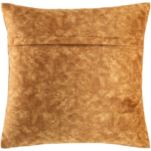 Surya Collins Tan 20"x20" Toss Pillow with Down Insert-2