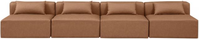 Meridian Furniture Cube 4-Piece Brown Sofa-1