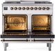 Ilve® Nostalgie II Series 40" White Pro Style Dual Fuel Range-1
