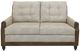 International Furniture Direct Xel-Ha II Dark Hay Brown/Ivory Loveseat-1