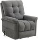 Elements International Pecos Ribbit Charcoal Power Lift Recliner-0