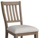Elements International Yellowstone Gray/Medium Brown Dining Side Chair-1