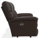 La-Z-Boy® Mateo Chocolate Leather Power Wall Reclining Loveseat with Console, Headrest, and Lumbar-2