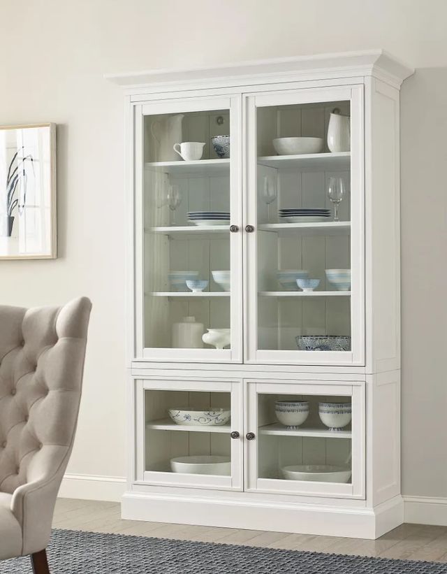 Hammary® Structures White Double Door Bookcase-1