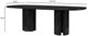 TOV Furniture Zola Black Lacquer Oval Dining Table-2