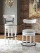 Signature Design by Ashley® Valebeck White Tall Swivel Barstool-4