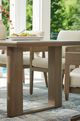 Signature Design by Ashley® Serene Bay Dark Brown Aluminum Outdoor Dining Table-4