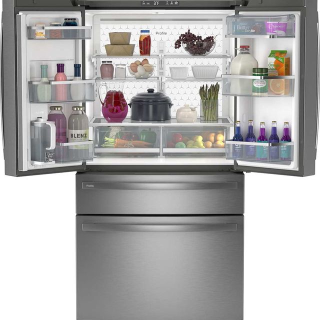 GE Profile™ 36" 28.7 Cu. Ft. Fingerprint Resistant Stainless Steel Freestanding French Door Refrigerator-2