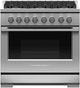 Fisher & Paykel Series 7 36" Stainless Steel Pro Style Liquid Propane Gas Range-0