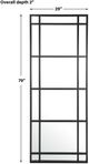 Uttermost® Atticus Satin Black Rectangular Mirror-2