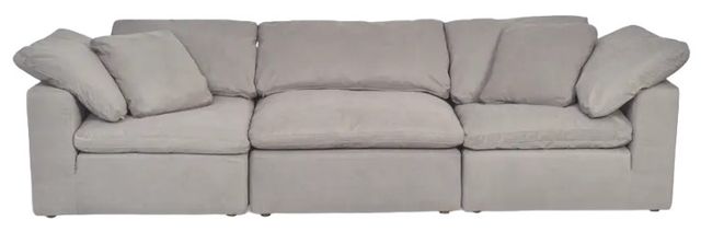 Moe's Home Collection Clay 3-Piece Light Grey Modular Sectional Sofa-1