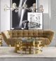 VIG Furniture Modrest Kudo Clear/Gold Coffee Table-1