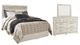 Signature Design by Ashley® Bellaby 3-Piece Whitewash Queen Panel Headboard Bed Set-0