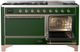 Ilve® Majestic III 60" Emerald Green Pro Style Dual Fuel Liquid Propane Range with Solid Door and Copper Trim-3