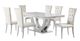 Coaster® Kerwin 7-Piece Chrome/White Rectangular Dining Table Set -0