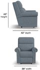 Flexsteel® Customizable Bernard 38" Power Recliner-3