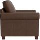 Bassett® Furniture Customizable Carolina Leather Panel Sock Arm Chair-2