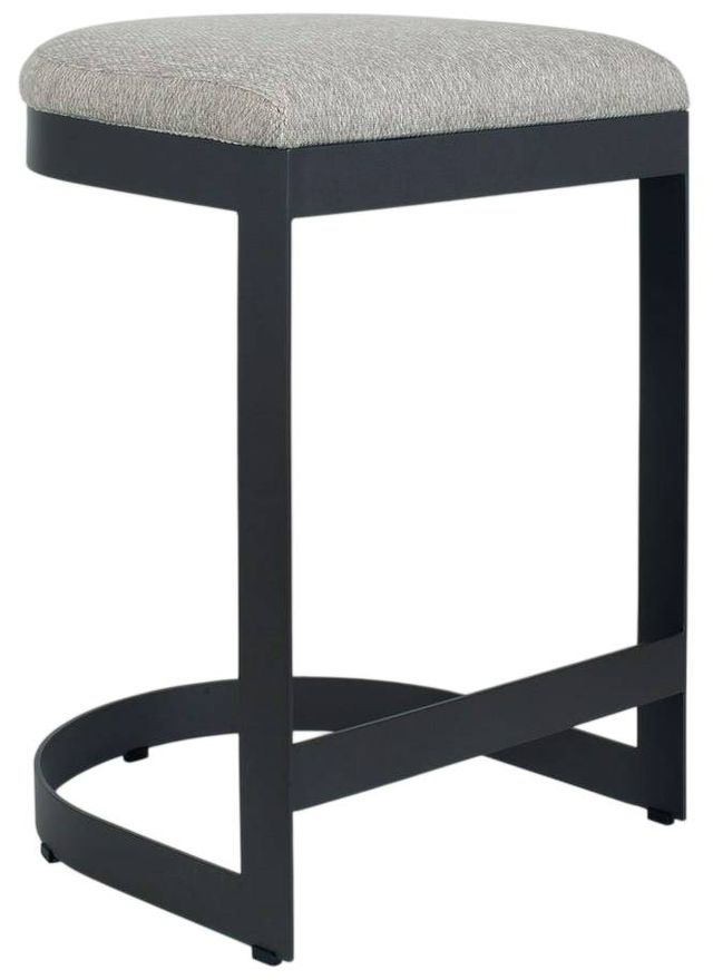 Uttermost® Maude Java Black/Taupe Gray Steel Outdoor Counter Stool-0