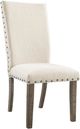 Elements International Jax Cherry/Cream Upholstered Dining Side Chair-0