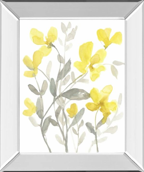 Classy Art Yellow and Grey Garden II by Jennifer Goldberger Wall Art-0