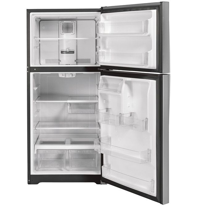 GE® 30" 19.2 Cu. Ft. Fingerprint Resistant Stainless Steel Top Freezer Refrigerator-3