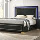 Furniture of America® Latimer 4-Piece Black Queen Bedroom Set-1