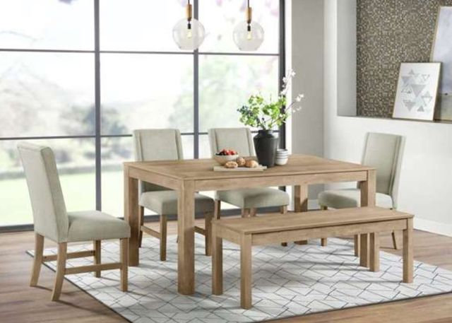Elements International Eleanor Brown Dining Table-1