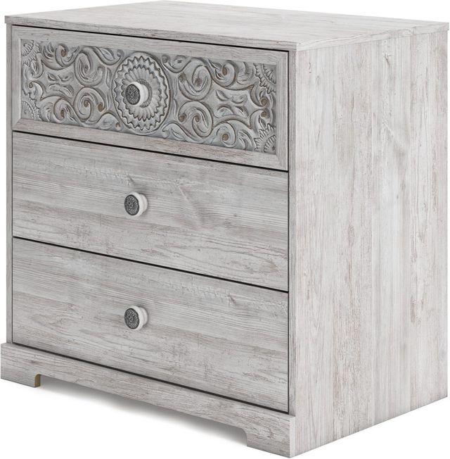 Signature Design by Ashley® Paxberry Whitewash 3-Drawers Chest of Drawers-2