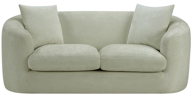 Meridian Furniture Penelope Mint Green Chenille Fabric Loveseat-1