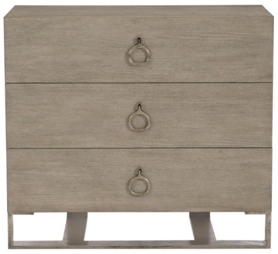 Bernhardt Linea Cerused Greige 36" Nightstand-2