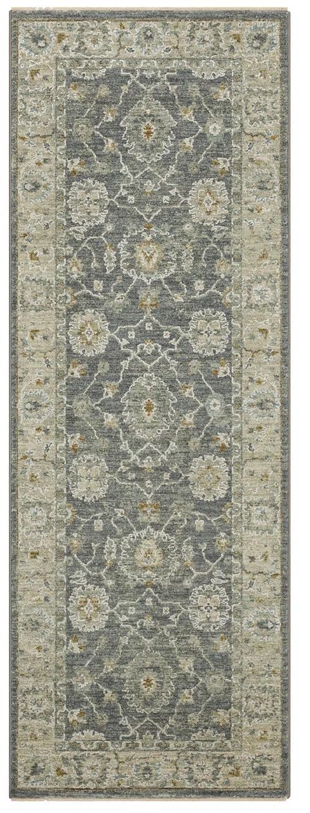 Karastan® Adalia Kahta Dark Gray 3' x 7' Runner Rug-0