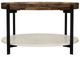 Coaster® Adhvik Natural Coffee Table with Black Base-1
