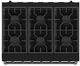 Thor Kitchen® Gordon Ramsay 36" Black Freestanding Pro Style Liquid Propane Range with Precision Knob Control in Black-5