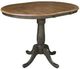 John Thomas Furniture® Dining Essentials Hickory Extension Table Top with Coal Traditional Pedestal Base-0