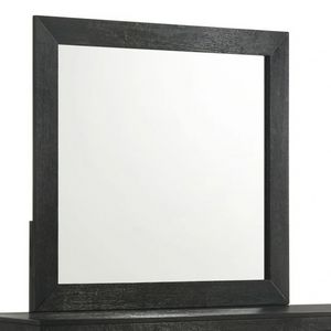 Elements International Allan Black Dresser and Mirror