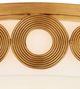 Currey & Company Gyges Brass/White Flush Mount-4