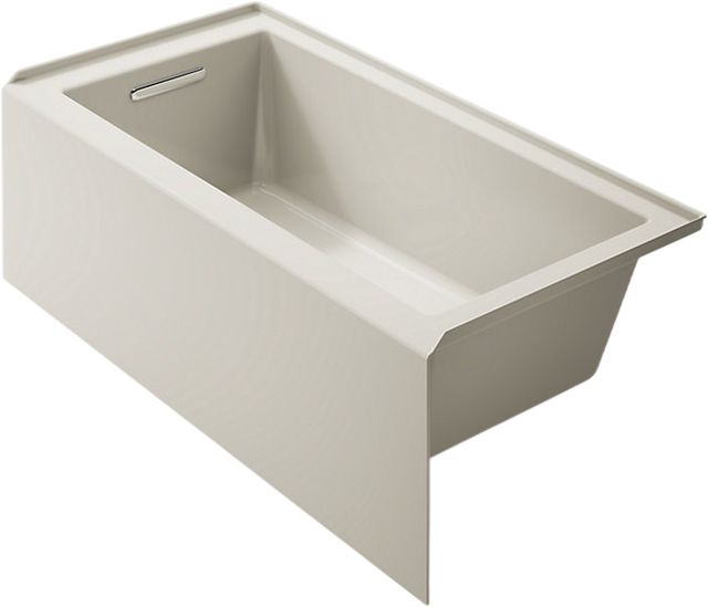 KOHLER® Underscore® Biscuit 60" x 30" Bath - Left Drain-0