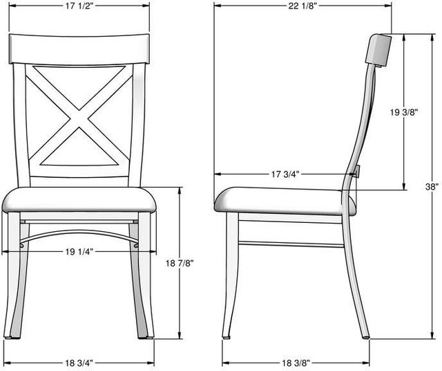 Amisco Customizable Kyle Upholstered Dining Side Chair-2