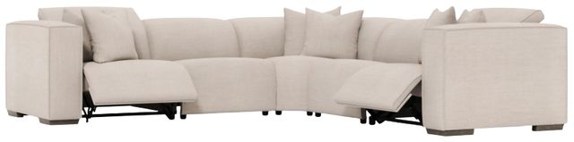 Bernhardt Bliss Bernhardt Living 5-Piece Beige L-Shape Power Reclining Sectional-0