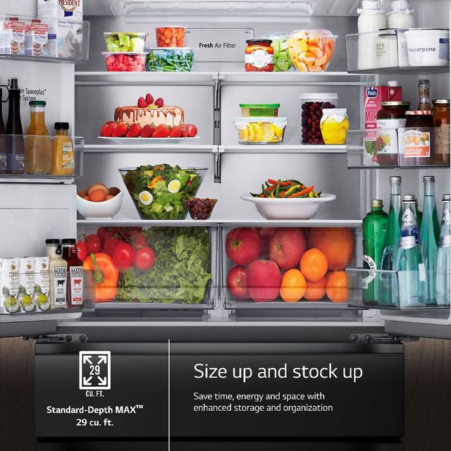 LG 36 in. 28.6 Cu. Ft. PrintProof™ Stainless Steel French Door Refrigerator-5