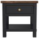 A-America® Stormy Ridge Chickory Top End Table with Slate Black Base-2
