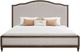 Flexsteel® Bellevue 4-Piece Creamy Tan/Whiskey Brown Queen Upholstered Panel Bedroom Set-3