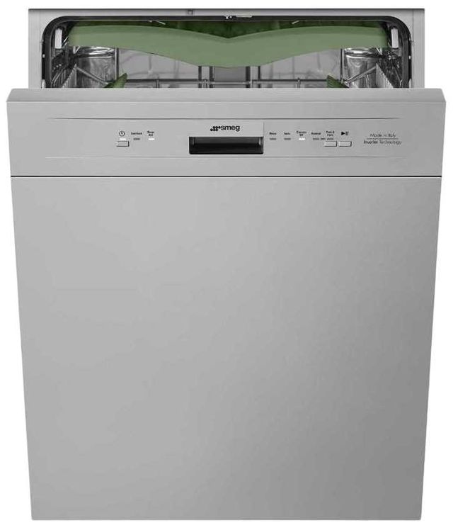 Smeg 24" Stainless Steel Front Control Built-In Dishwasher-2