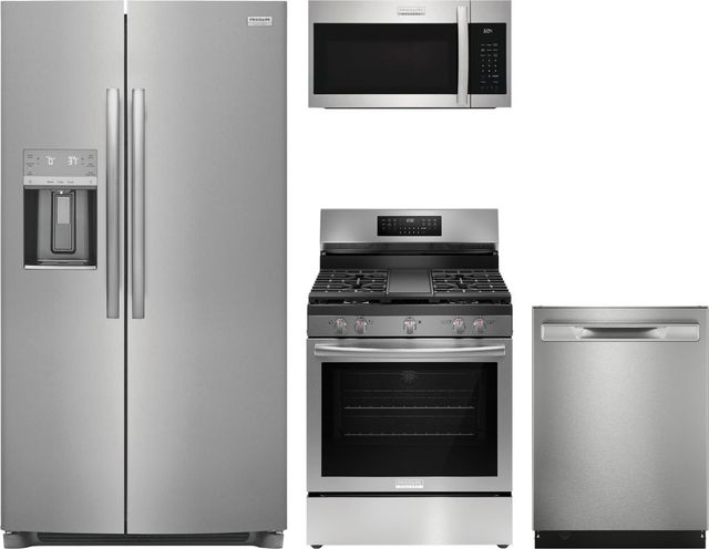 Frigidaire Gallery® 4 Piece Stainless Steel Gas Kitchen Package-0
