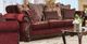 Furniture of America® Tabitha Wine/Dark Cherry Sofa and Loveseat-1