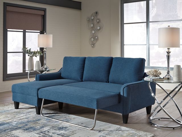 Signature Design by Ashley® Jarreau Blue Queen Sofa Chaise Sleeper-3