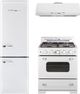 Unique® Appliances Classic Retro 30" Marshmallow White Wall Mounted Range Hood-5